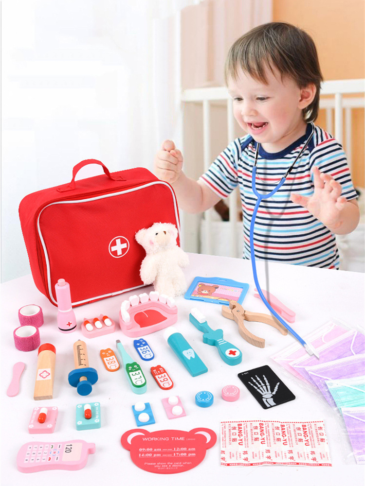 Kids Doctor Education - Giocattoli in legno per il gioco