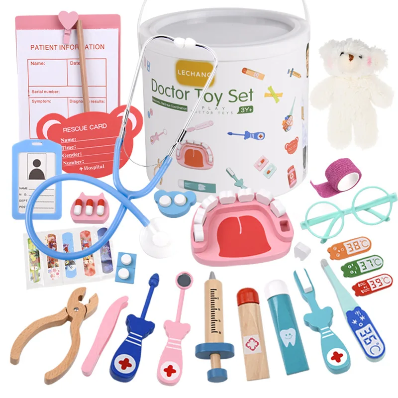 Kids Doctor Education - Gioco di finzione in legno Set