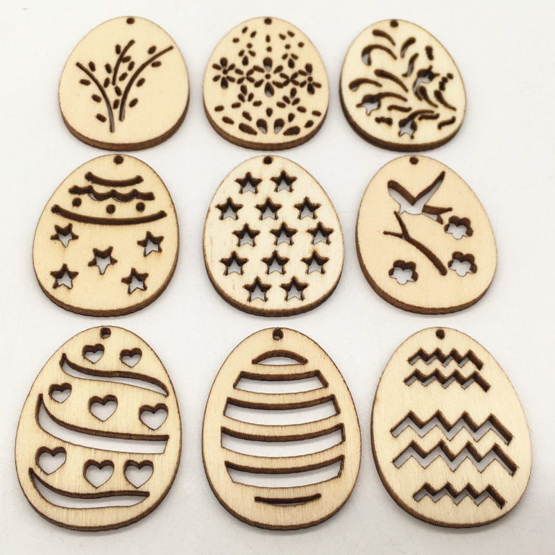 Happy Kids Education - 50 pezzi di uova di legno