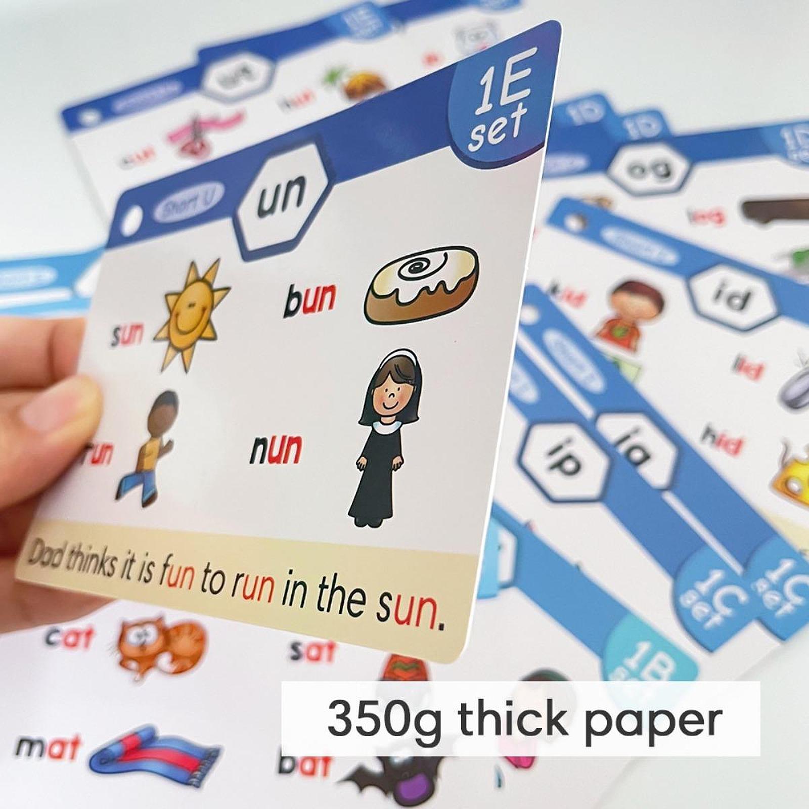 Phonics Card Game - Carte Flash per l'Apprendimento della Fonetica,