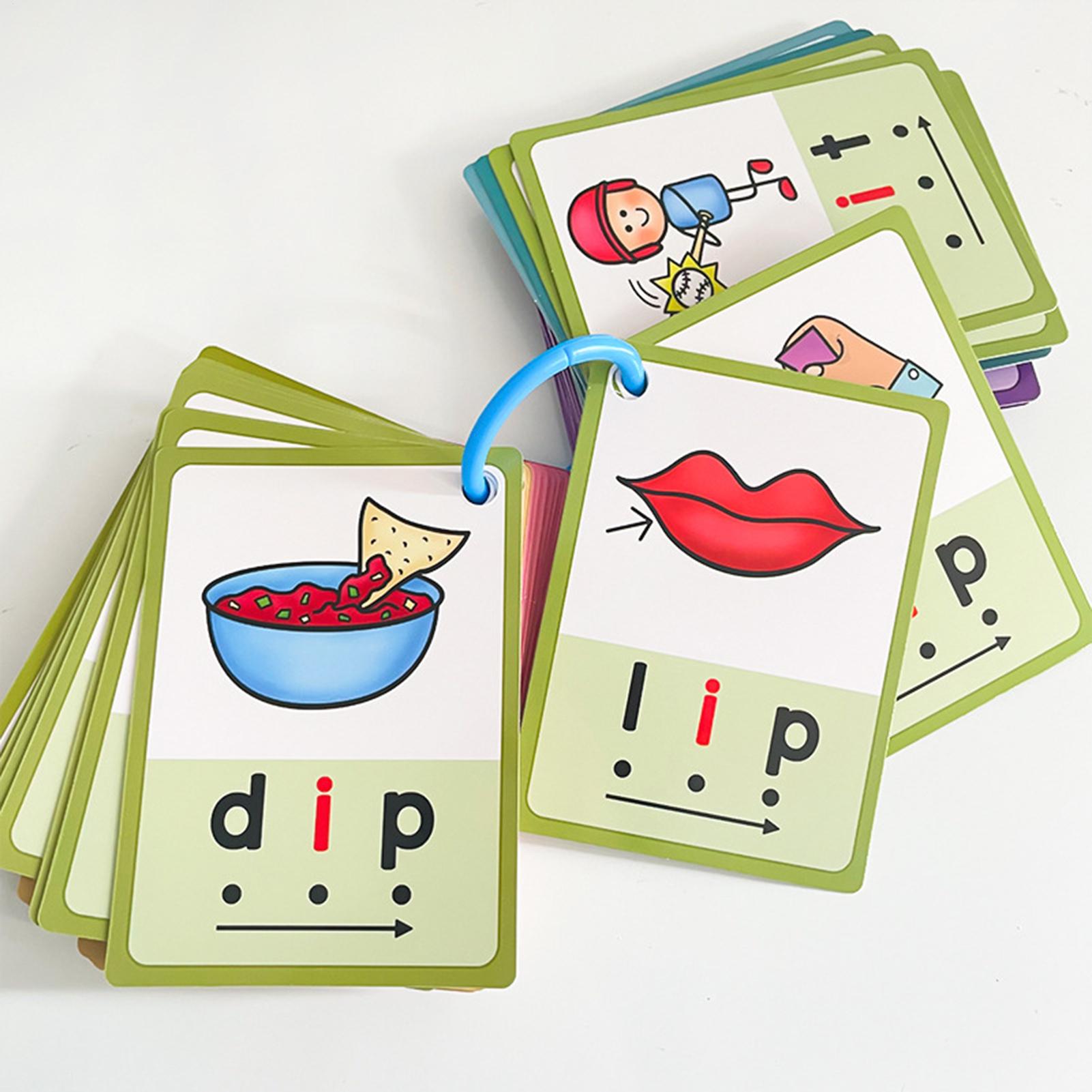 Phonics Card Game - Schede flash per asilo 70 pezzi