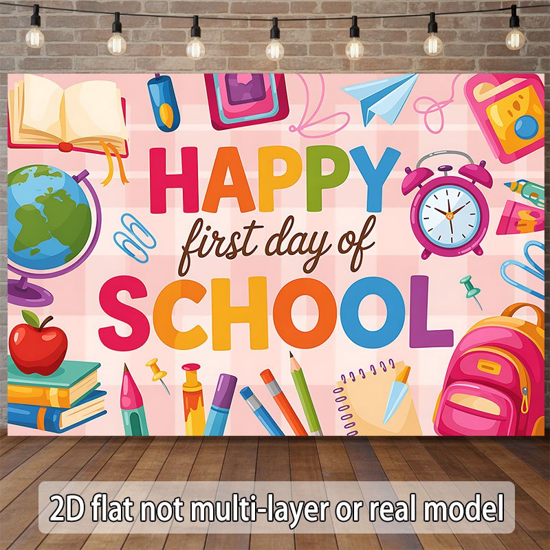 Happy Kids Education - Tappeto da parete per il ritorno