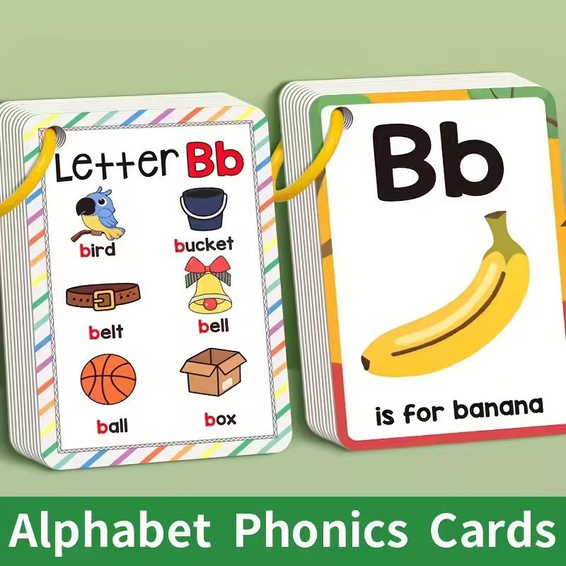 Phonics Card Game - Carte Flash dell'Alfabeto per Bambini -
