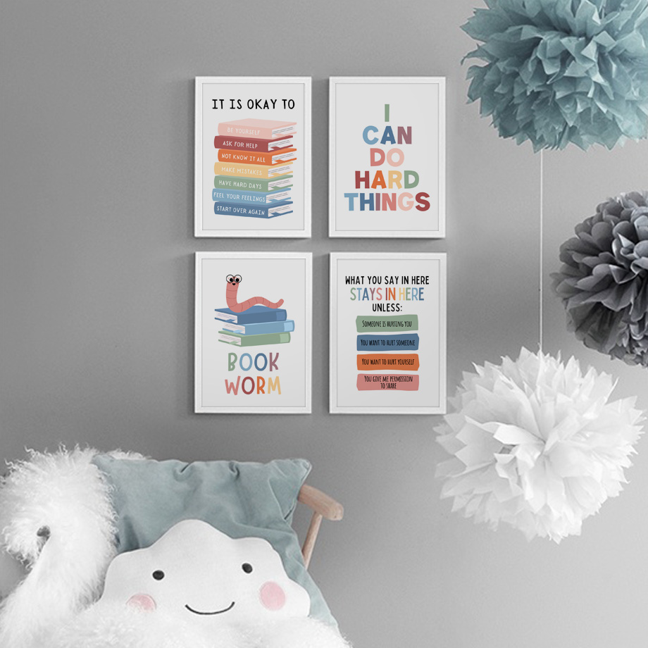 Kids Education Motivation - Poster e stampe motivazionali per l'educazione