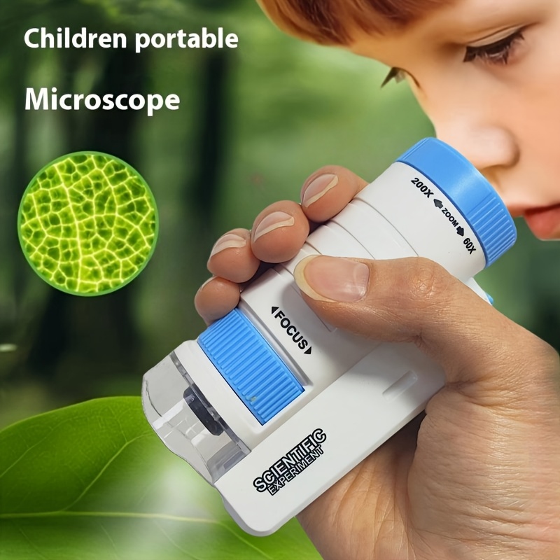 Kids Doctor Education - Kit Microscopio Portatile, Giocattolo Educativo per