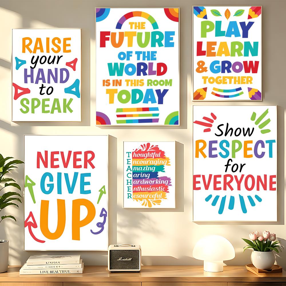 Kids Education Room - Poster educativo da parete per la