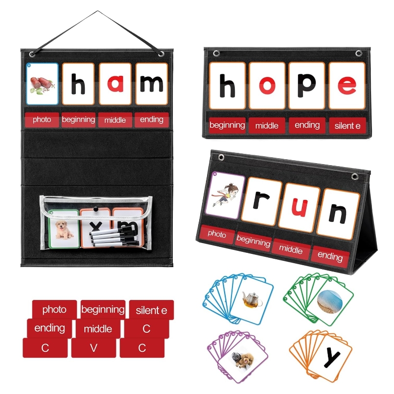 Phonics Card Game - Grafico tascabile per la costruzione di