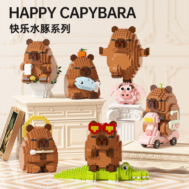 Happy Kids Education - Happy Capybara Building Blocks Giocattolo educativo