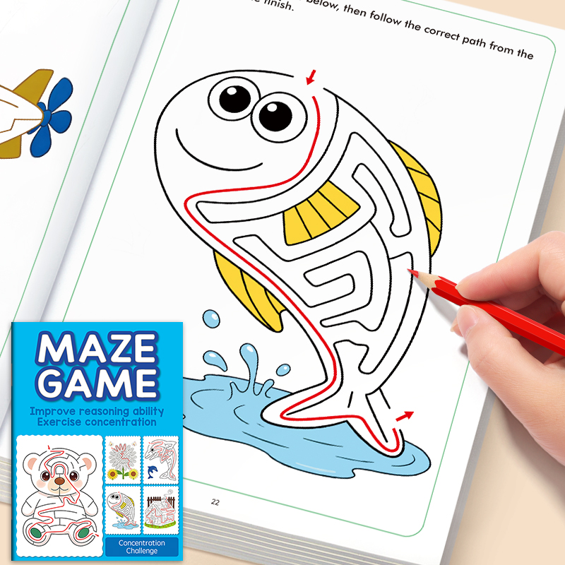 Education Kids Definition - Libro da disegno Maze Fun per