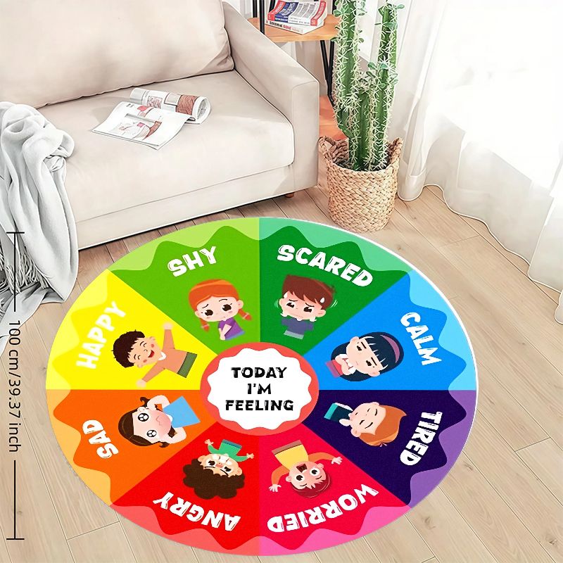 Tappeto rotondo in flanella co - Kids Education Room recensione e prezzo