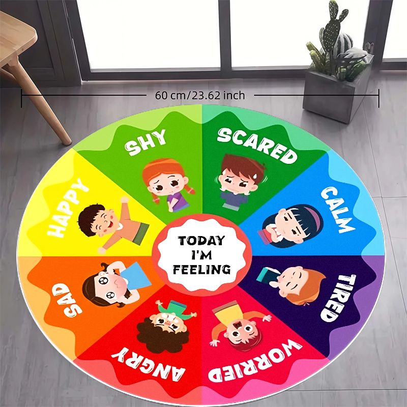 Tappeto rotondo in flanella co - Kids Education Room recensione e prezzo