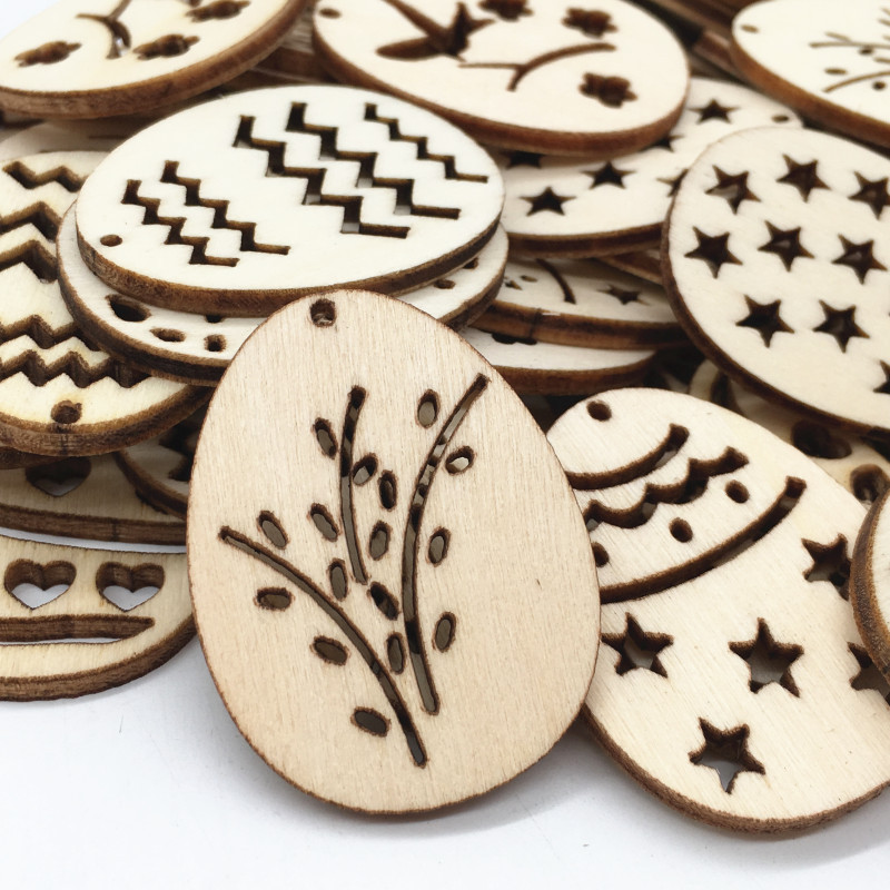 50 pezzi di uova di legno tagl - Happy Kids Education recensione e prezzo