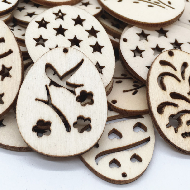 50 pezzi di uova di legno tagl - Happy Kids Education recensione e prezzo