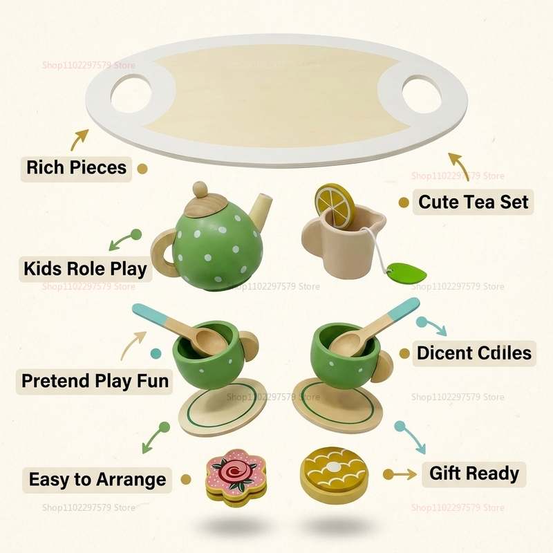 Set da Tè in Legno per Bambini - Happy Kids Education recensione e prezzo