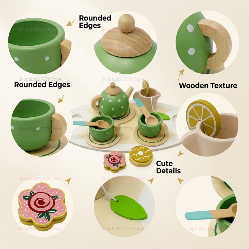 Set da Tè in Legno per Bambini - Happy Kids Education recensione e prezzo