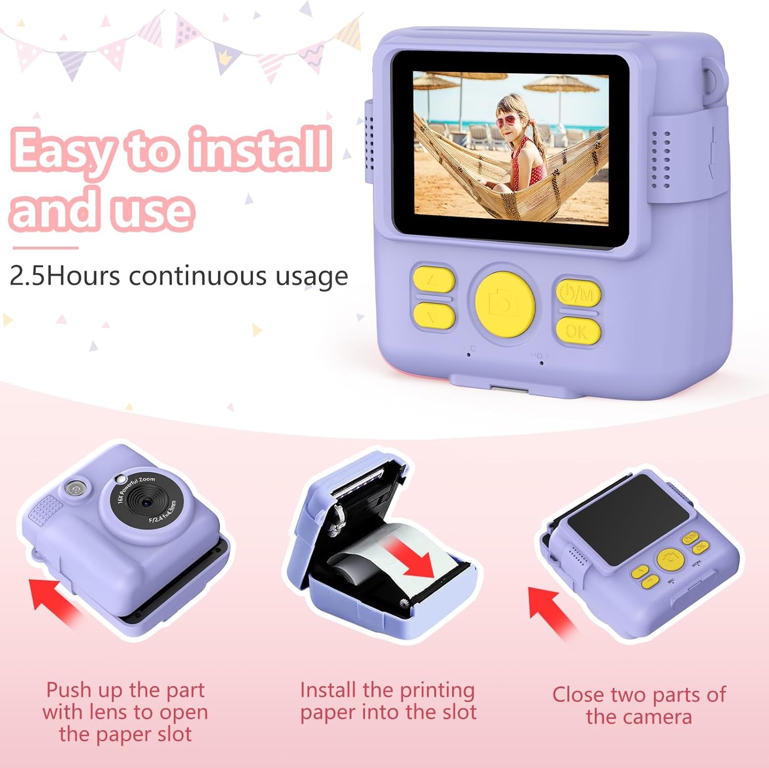 InstantPrint Camera per bambin - Kids Physical Education Videos recensione e prezzo