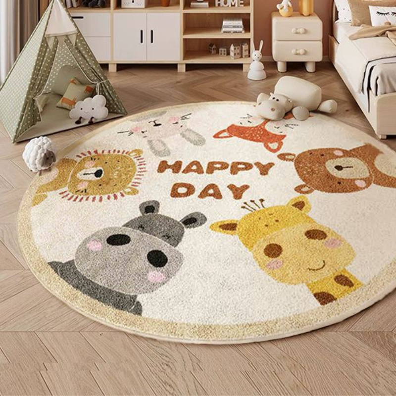 Tappeto Rotondo con Animali Fe - Happy Kids Education recensione e prezzo