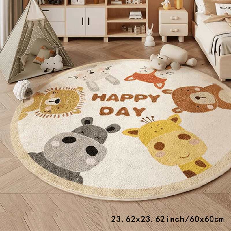 Tappeto Rotondo con Animali Fe - Happy Kids Education recensione e prezzo