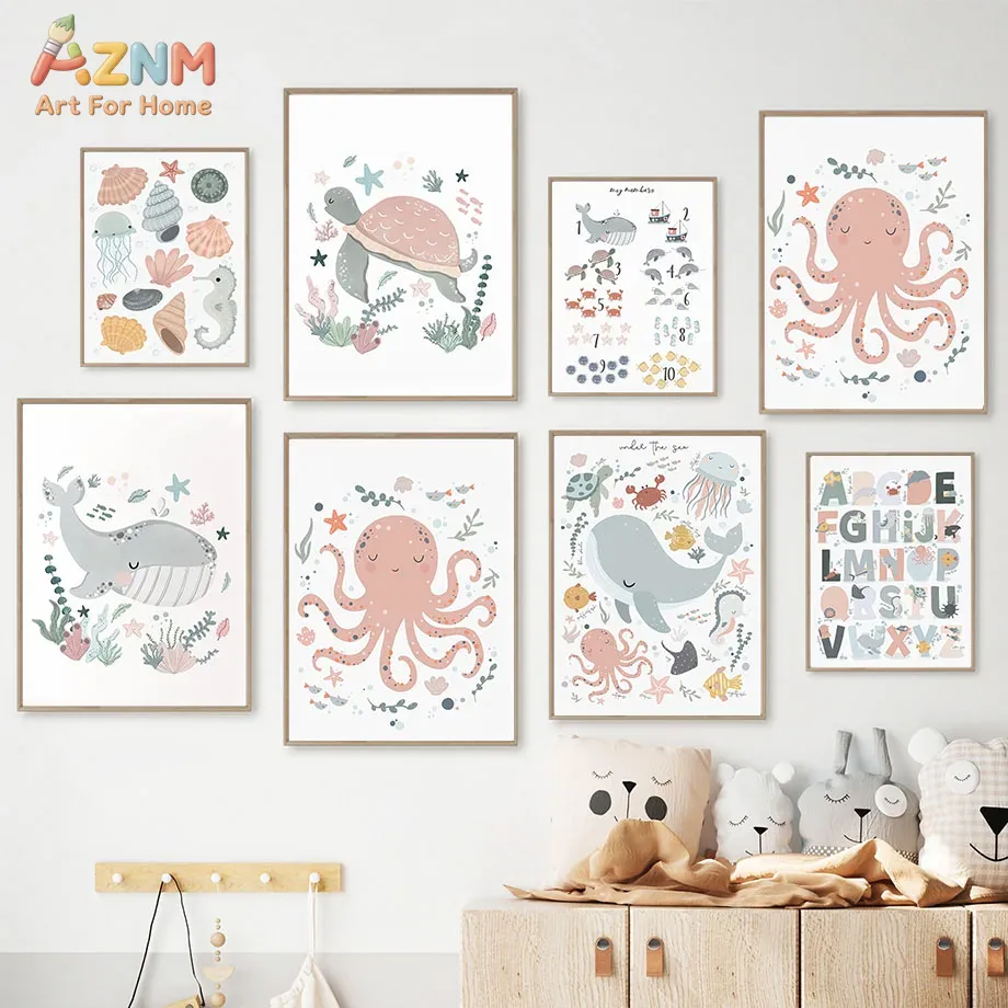 AZNM Quadro su tela con animal - Kids Education Room recensione e prezzo