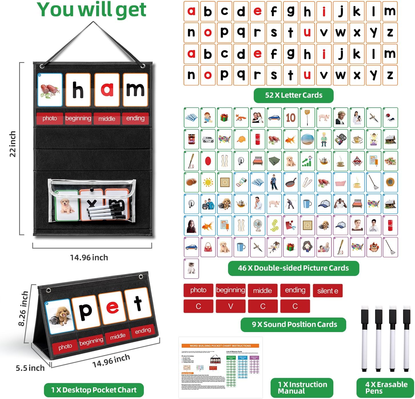 Grafico tascabile per la costr - Phonics Card Game recensione e prezzo