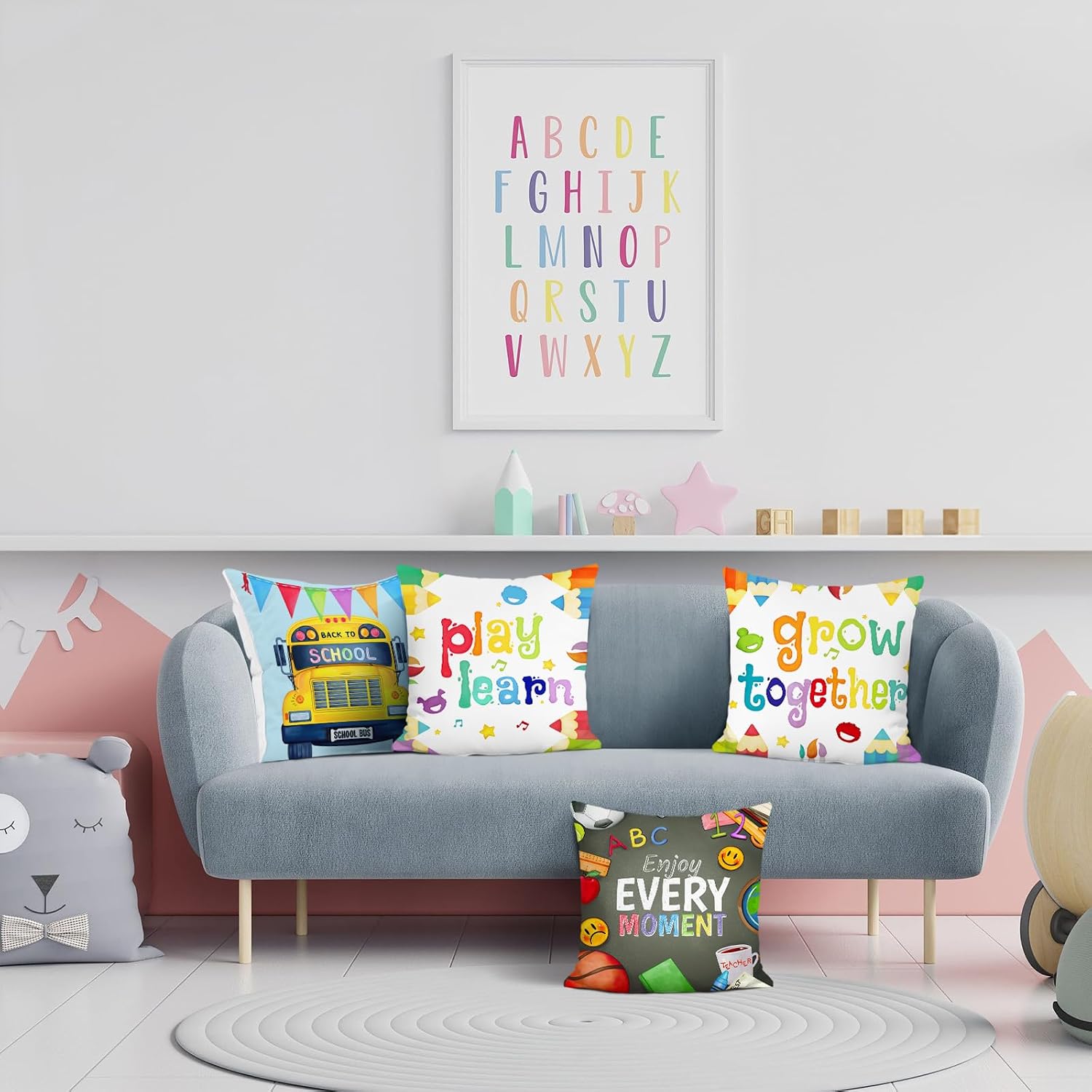Set di 4 Federe per Cuscini De - Kids Education Motivation recensione e prezzo